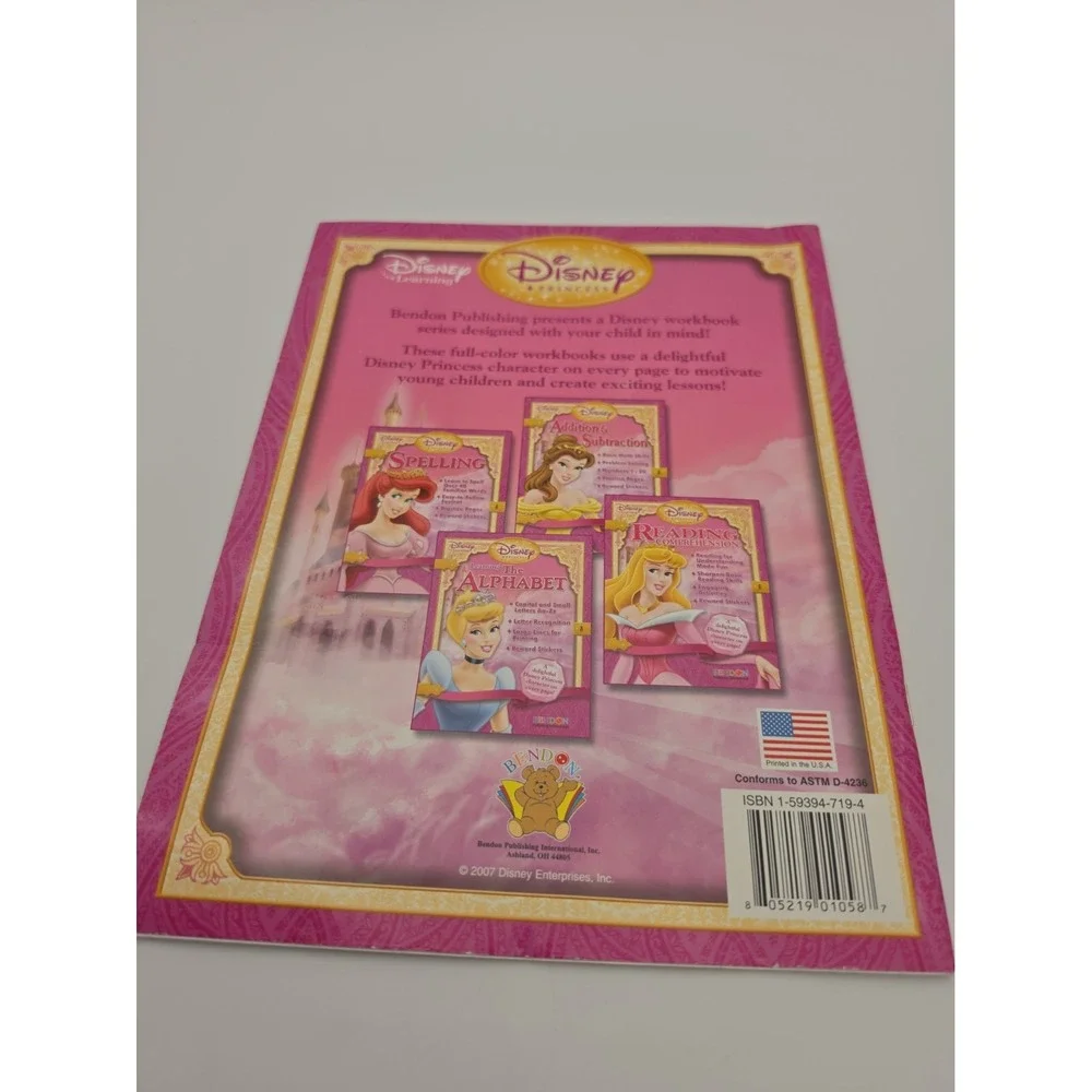 Nos Disney Princess Reading Comprehension Workbook 32 pages  (2007)